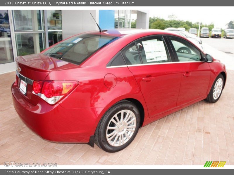 Crystal Red Metallic Tintcoat / Medium Titanium 2013 Chevrolet Cruze ECO