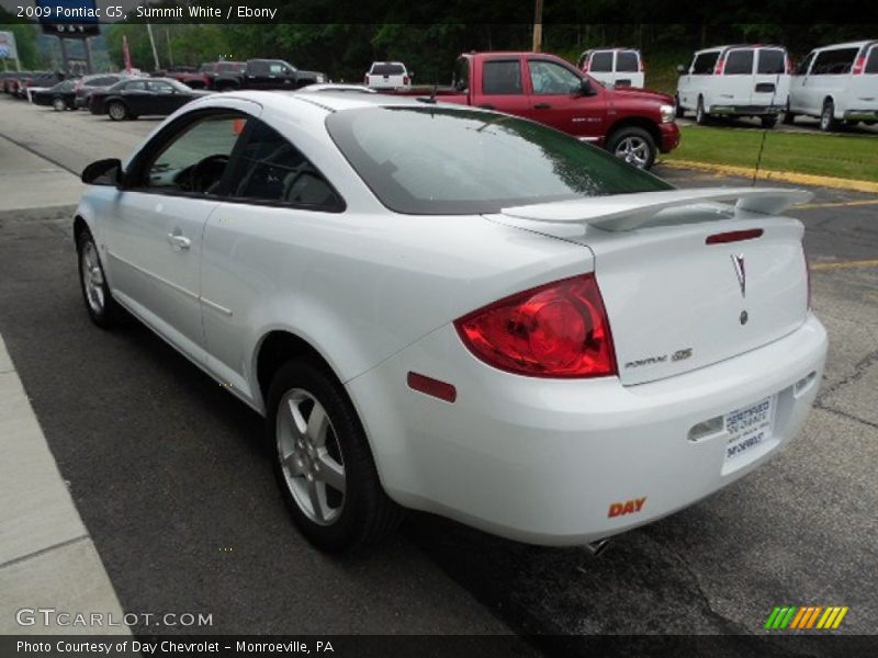 Summit White / Ebony 2009 Pontiac G5