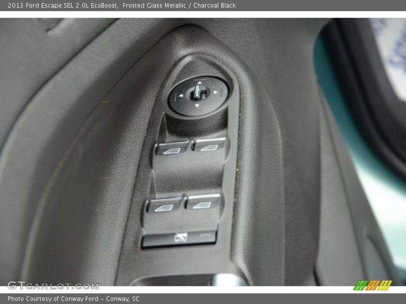Frosted Glass Metallic / Charcoal Black 2013 Ford Escape SEL 2.0L EcoBoost