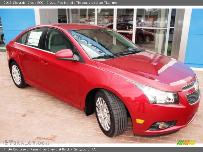 Crystal Red Metallic Tintcoat / Medium Titanium 2013 Chevrolet Cruze ECO