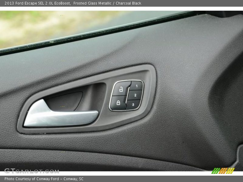 Frosted Glass Metallic / Charcoal Black 2013 Ford Escape SEL 2.0L EcoBoost