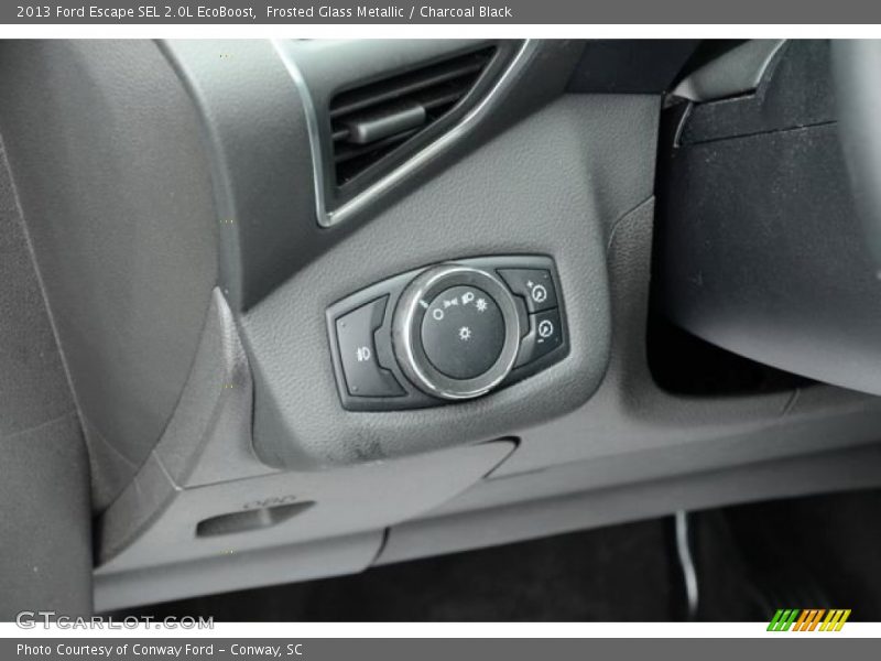 Frosted Glass Metallic / Charcoal Black 2013 Ford Escape SEL 2.0L EcoBoost