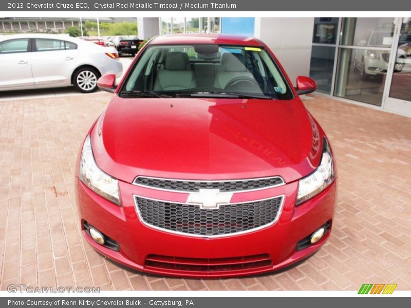Crystal Red Metallic Tintcoat / Medium Titanium 2013 Chevrolet Cruze ECO
