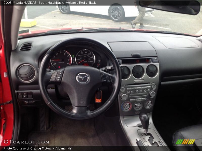 Volcanic Red / Black 2005 Mazda MAZDA6 i Sport Hatchback