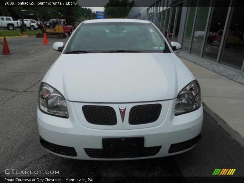 Summit White / Ebony 2009 Pontiac G5