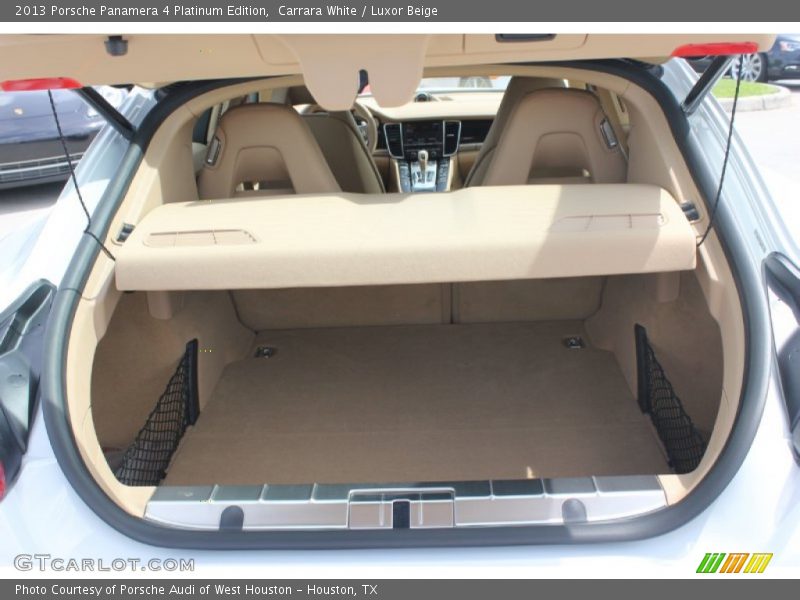 Carrara White / Luxor Beige 2013 Porsche Panamera 4 Platinum Edition