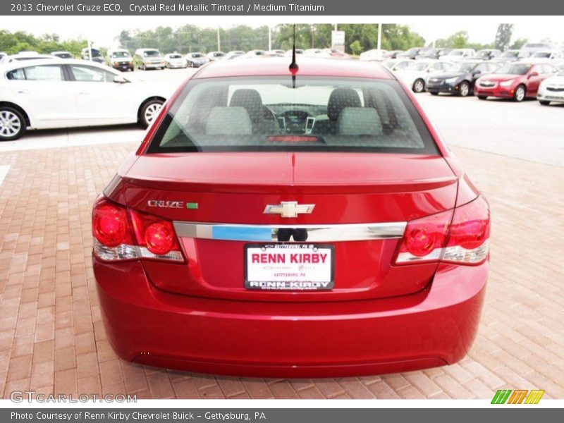 Crystal Red Metallic Tintcoat / Medium Titanium 2013 Chevrolet Cruze ECO