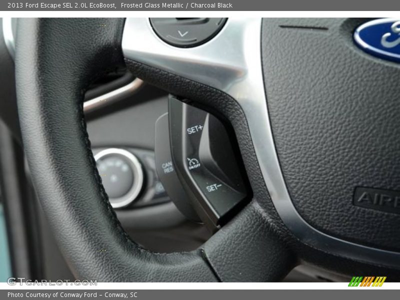 Frosted Glass Metallic / Charcoal Black 2013 Ford Escape SEL 2.0L EcoBoost