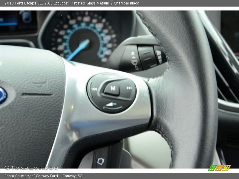 Frosted Glass Metallic / Charcoal Black 2013 Ford Escape SEL 2.0L EcoBoost