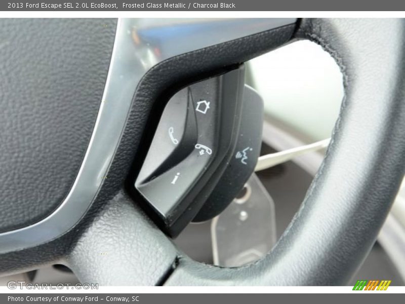 Frosted Glass Metallic / Charcoal Black 2013 Ford Escape SEL 2.0L EcoBoost