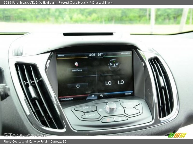 Frosted Glass Metallic / Charcoal Black 2013 Ford Escape SEL 2.0L EcoBoost
