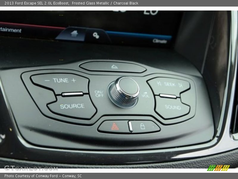 Frosted Glass Metallic / Charcoal Black 2013 Ford Escape SEL 2.0L EcoBoost
