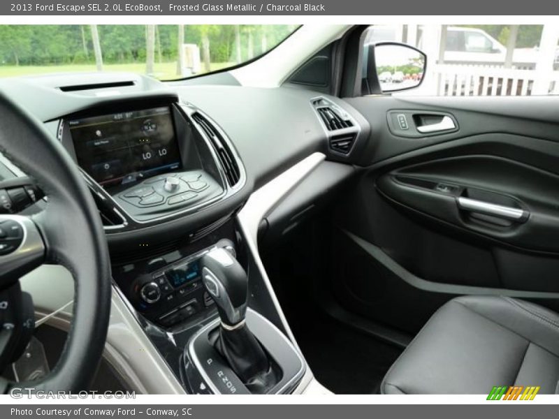 Frosted Glass Metallic / Charcoal Black 2013 Ford Escape SEL 2.0L EcoBoost