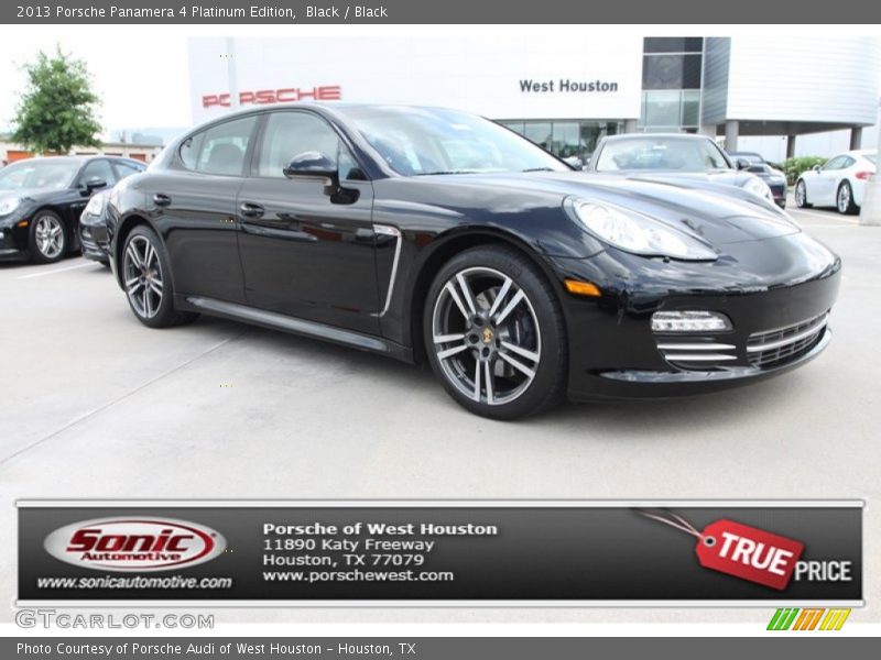 Black / Black 2013 Porsche Panamera 4 Platinum Edition