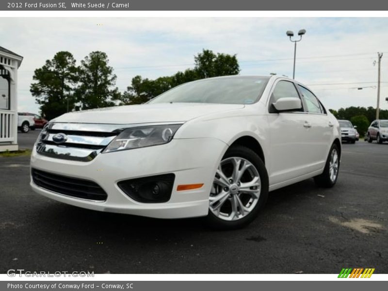 White Suede / Camel 2012 Ford Fusion SE