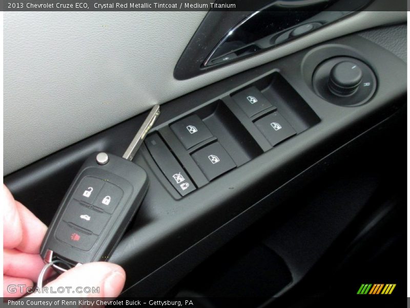 Crystal Red Metallic Tintcoat / Medium Titanium 2013 Chevrolet Cruze ECO
