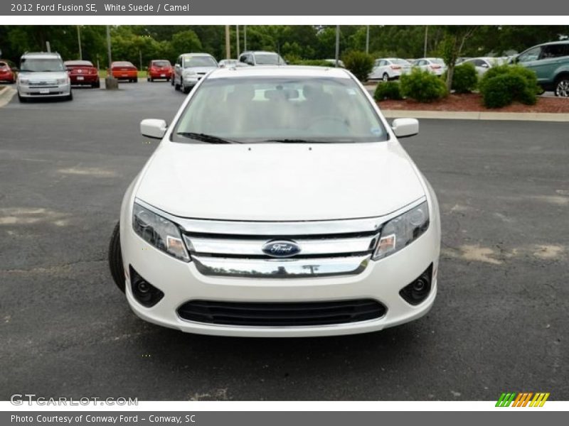 White Suede / Camel 2012 Ford Fusion SE