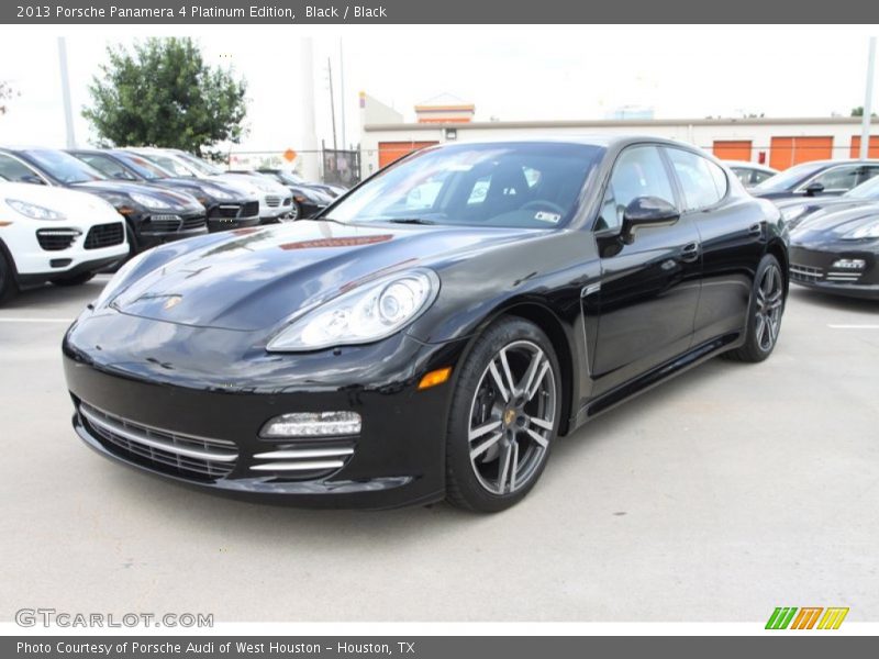 Black / Black 2013 Porsche Panamera 4 Platinum Edition
