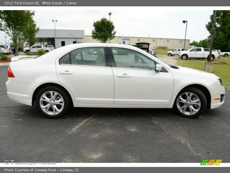 White Suede / Camel 2012 Ford Fusion SE