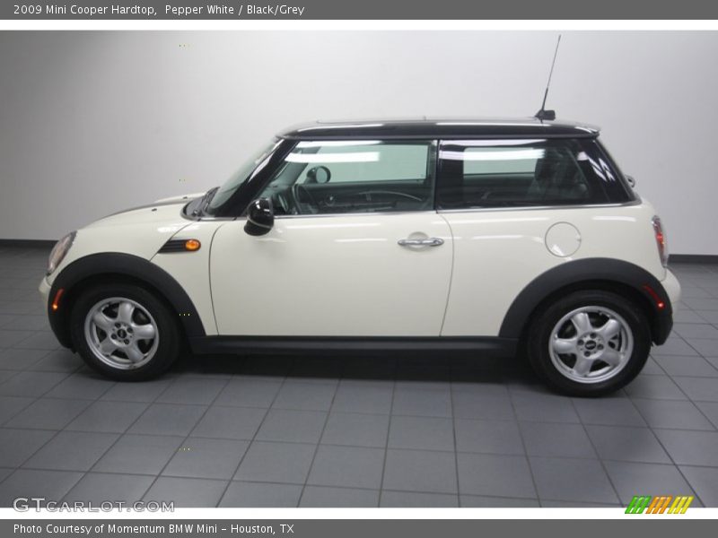 Pepper White / Black/Grey 2009 Mini Cooper Hardtop