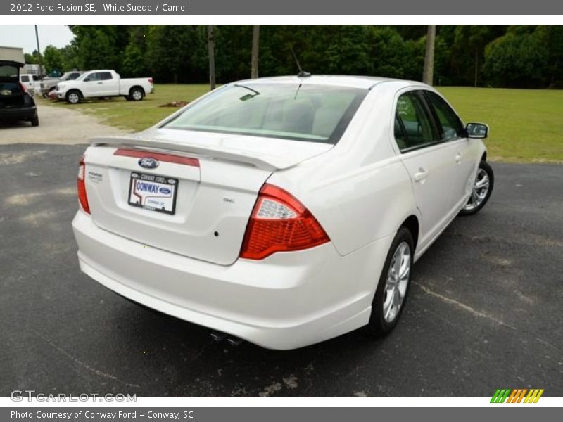 White Suede / Camel 2012 Ford Fusion SE