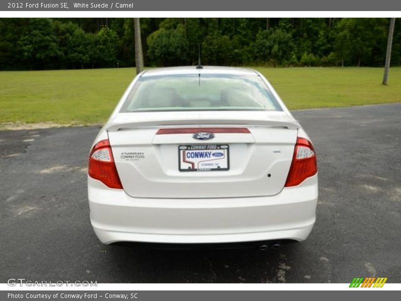 White Suede / Camel 2012 Ford Fusion SE