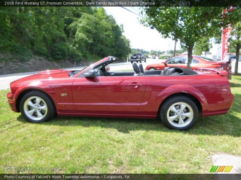 Dark Candy Apple Red / Dark Charcoal 2008 Ford Mustang GT Premium Convertible