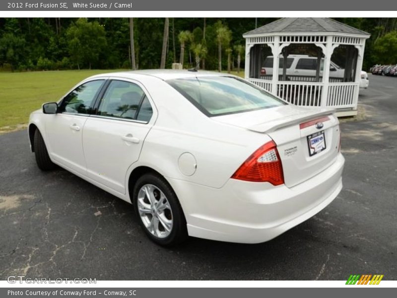White Suede / Camel 2012 Ford Fusion SE