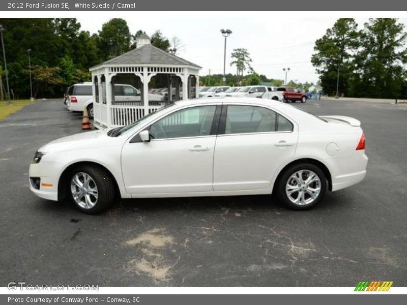 White Suede / Camel 2012 Ford Fusion SE