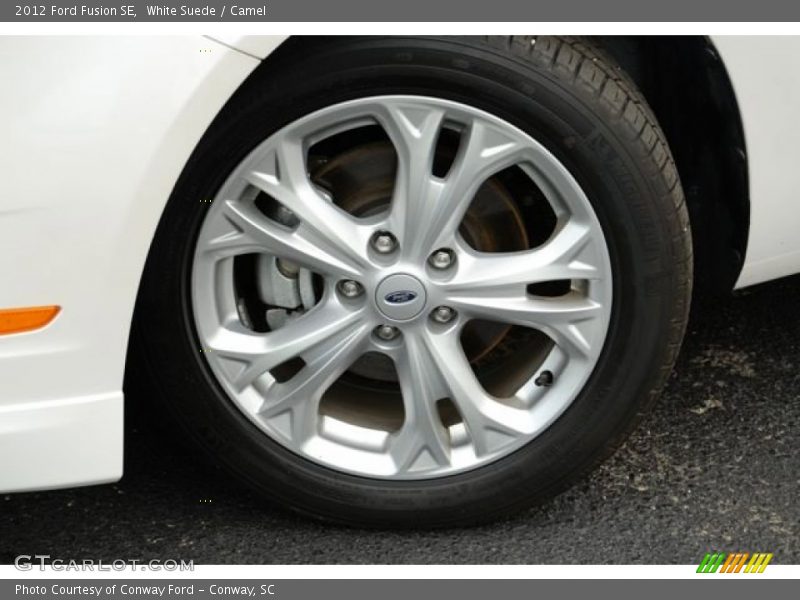 White Suede / Camel 2012 Ford Fusion SE