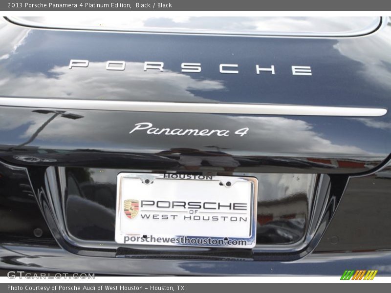 Black / Black 2013 Porsche Panamera 4 Platinum Edition