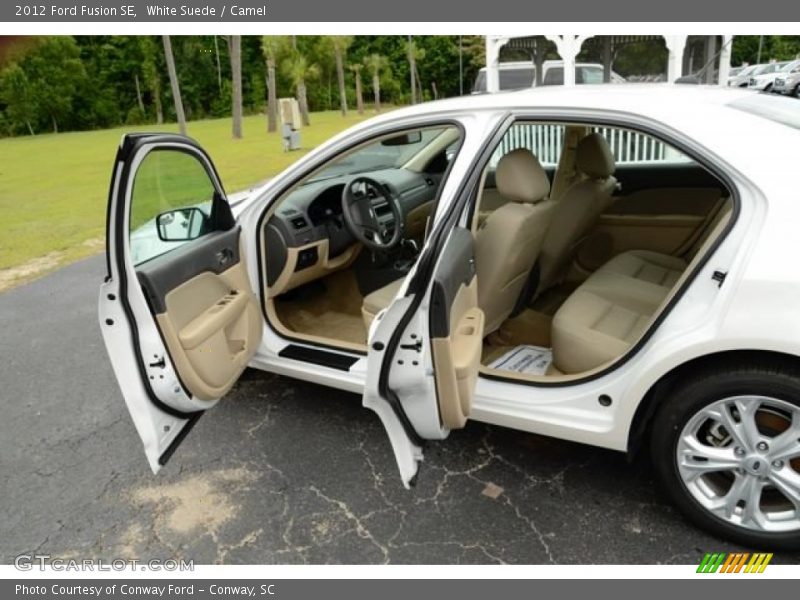 White Suede / Camel 2012 Ford Fusion SE