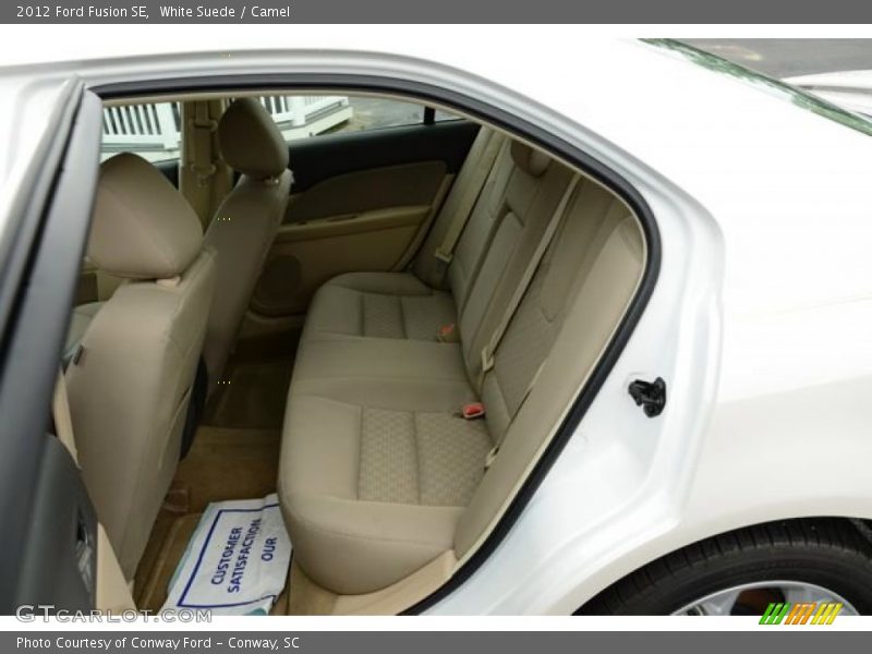 White Suede / Camel 2012 Ford Fusion SE