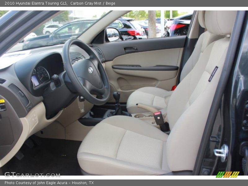 Carbon Gray Mist / Beige 2010 Hyundai Elantra Touring GLS