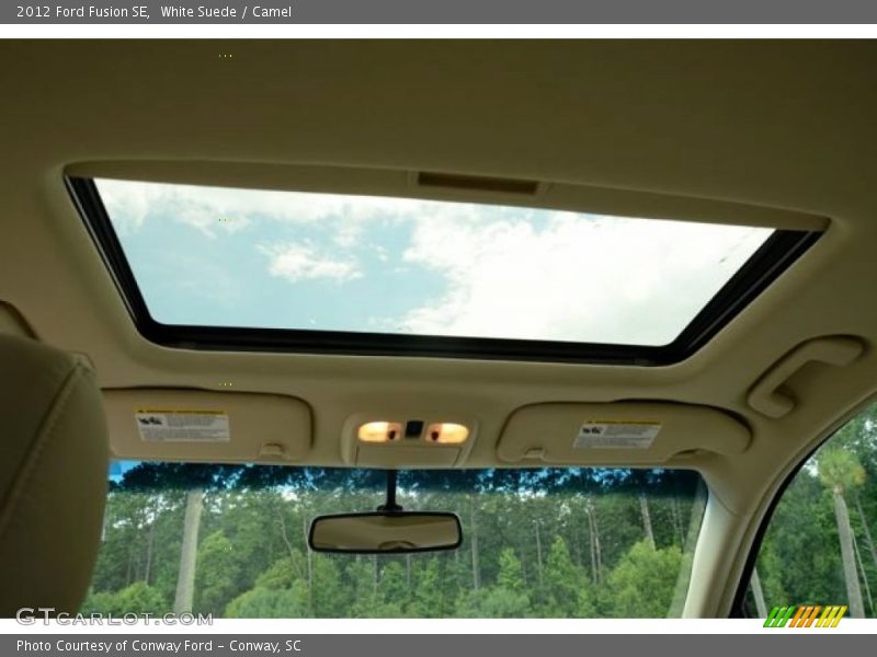 White Suede / Camel 2012 Ford Fusion SE