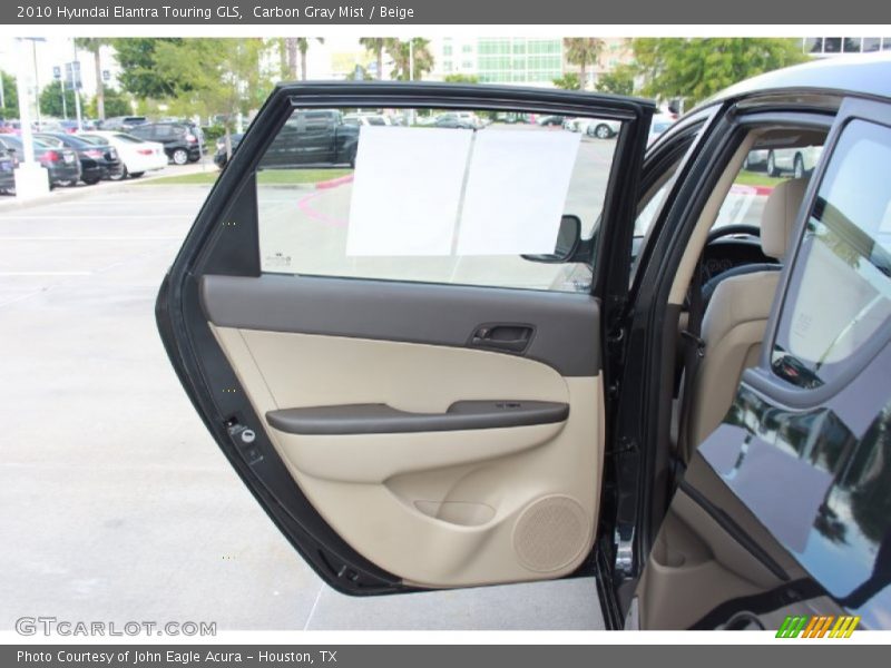 Carbon Gray Mist / Beige 2010 Hyundai Elantra Touring GLS