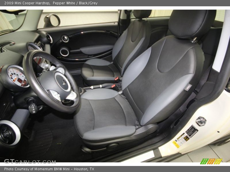 Pepper White / Black/Grey 2009 Mini Cooper Hardtop