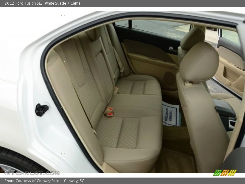 White Suede / Camel 2012 Ford Fusion SE
