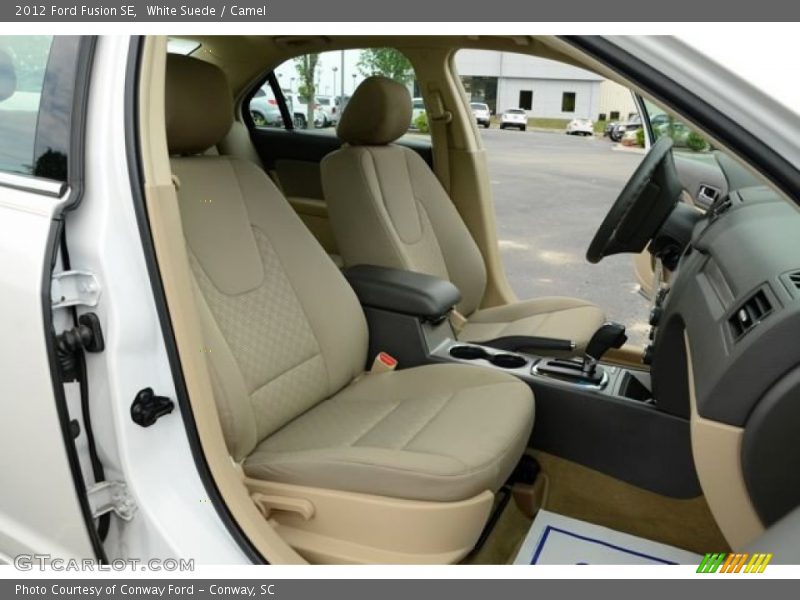 White Suede / Camel 2012 Ford Fusion SE