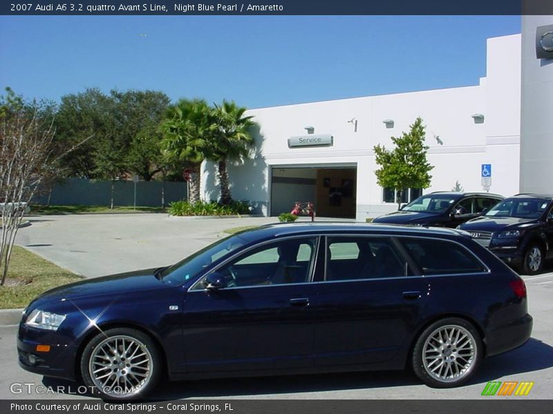 Night Blue Pearl / Amaretto 2007 Audi A6 3.2 quattro Avant S Line