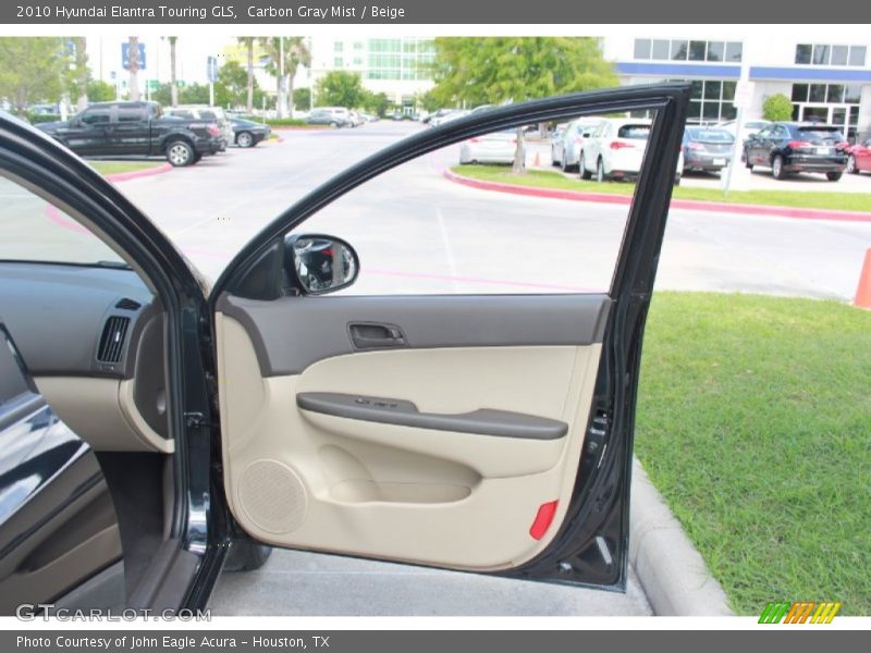 Carbon Gray Mist / Beige 2010 Hyundai Elantra Touring GLS