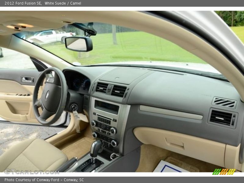 White Suede / Camel 2012 Ford Fusion SE