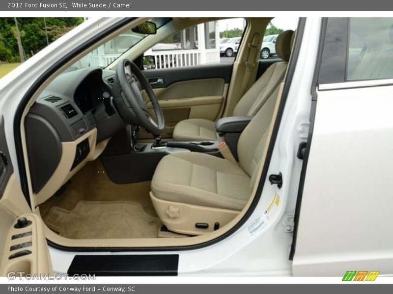 White Suede / Camel 2012 Ford Fusion SE