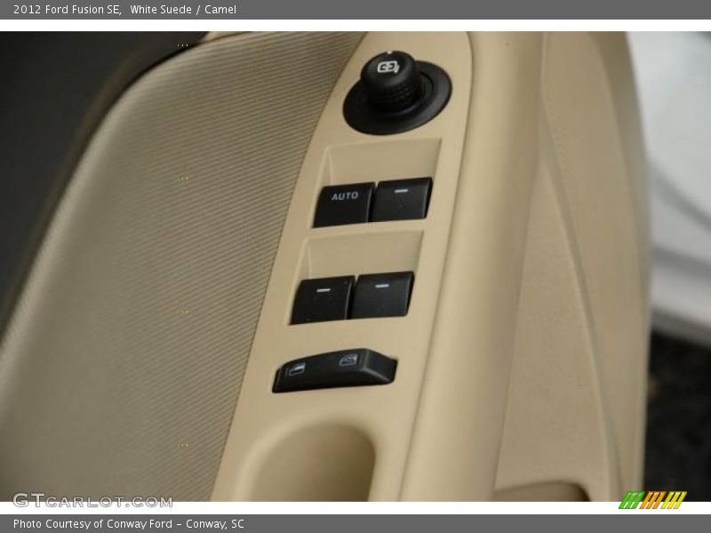 White Suede / Camel 2012 Ford Fusion SE