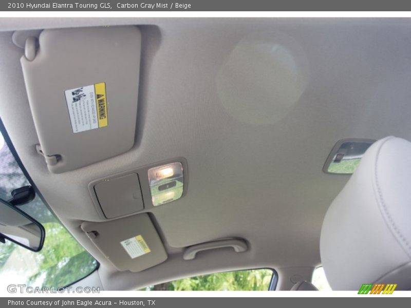 Carbon Gray Mist / Beige 2010 Hyundai Elantra Touring GLS