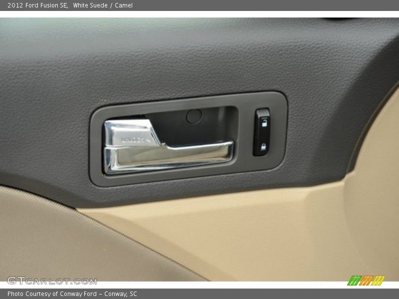 White Suede / Camel 2012 Ford Fusion SE