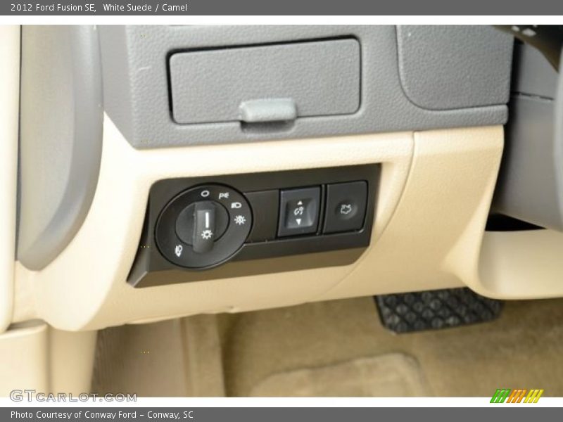 White Suede / Camel 2012 Ford Fusion SE
