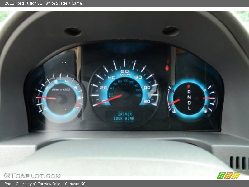White Suede / Camel 2012 Ford Fusion SE