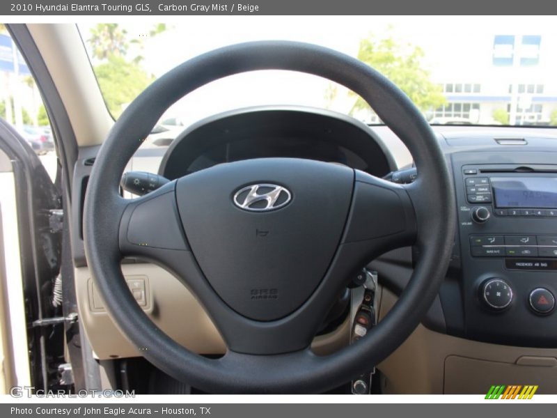 Carbon Gray Mist / Beige 2010 Hyundai Elantra Touring GLS