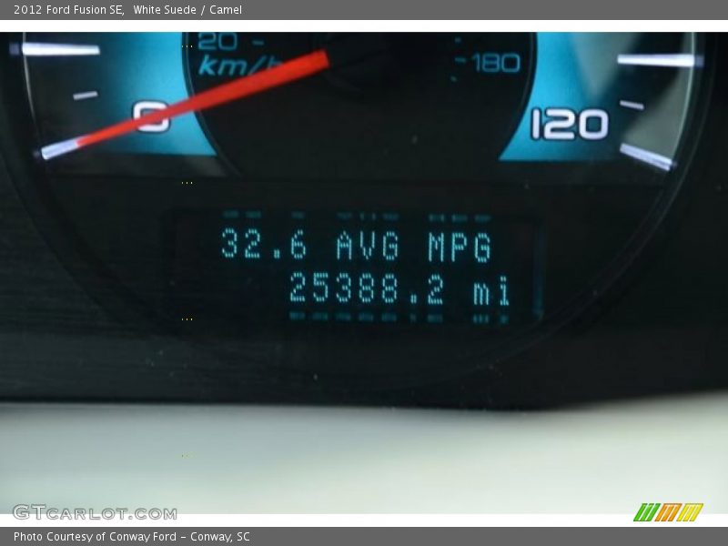 White Suede / Camel 2012 Ford Fusion SE